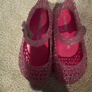 Pink mini Melissa Mary Jane shoes size 8